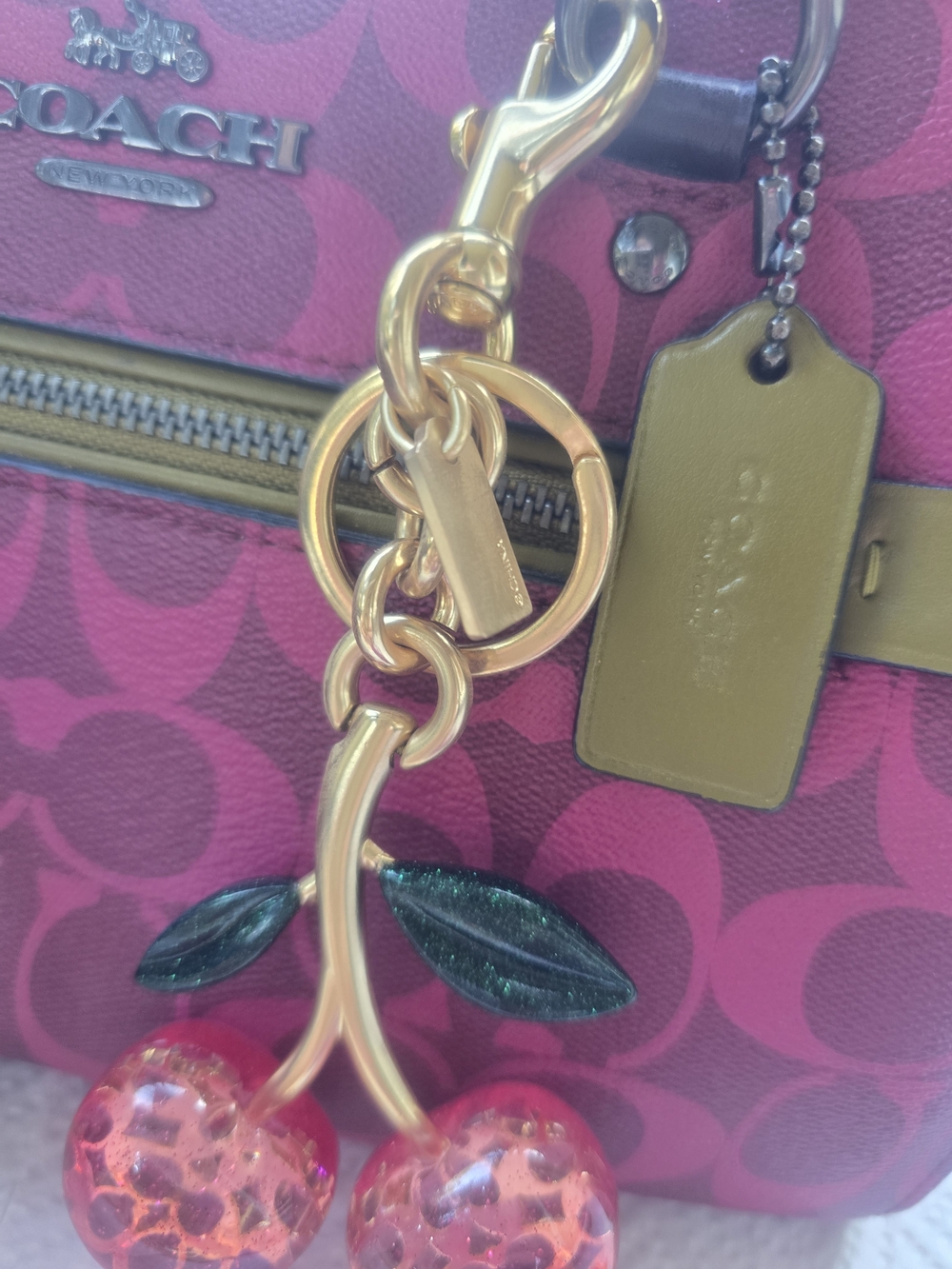 Coach Pink Signature Satchel and Mini Bag Set - Picture 8 of 12
